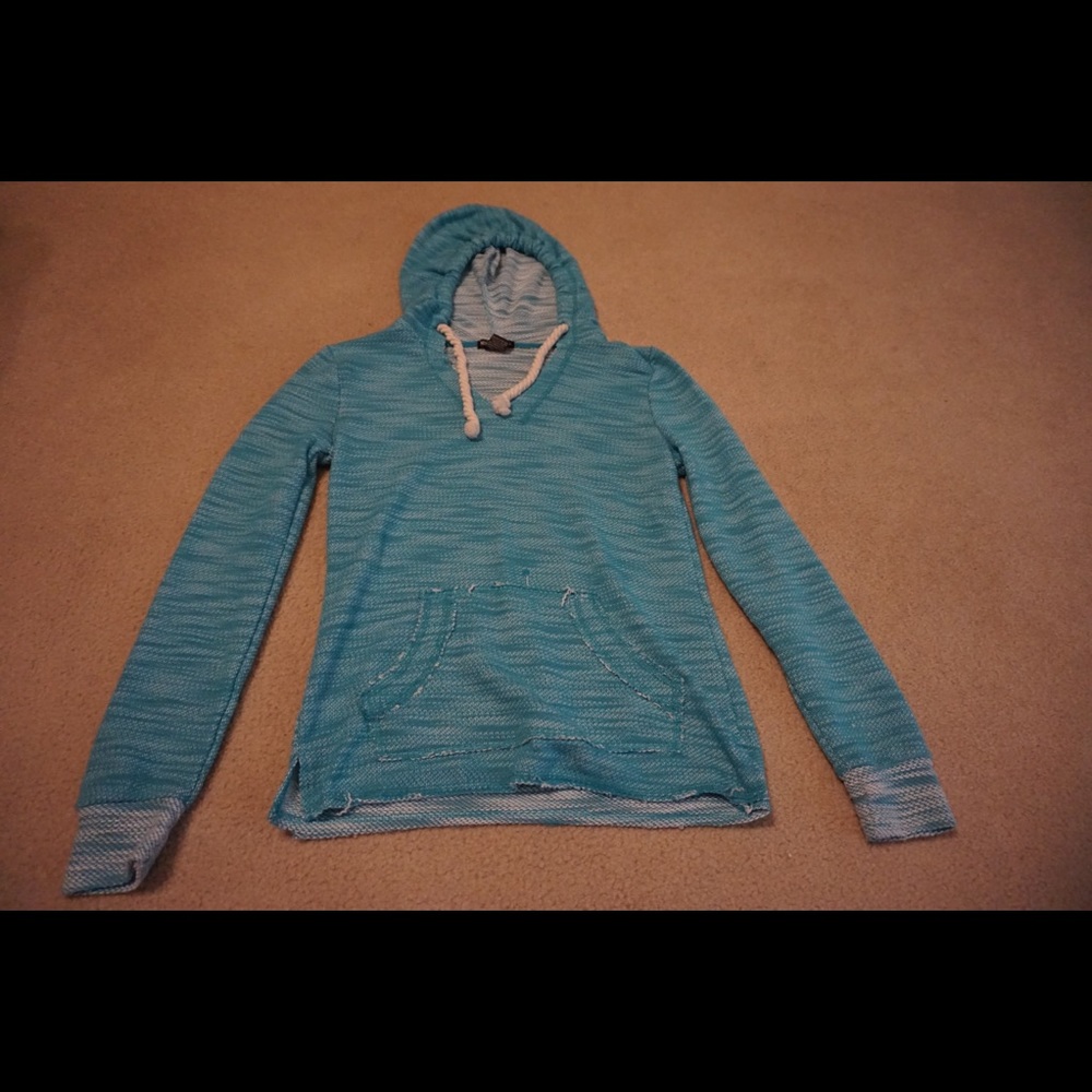 Blue hoodie
